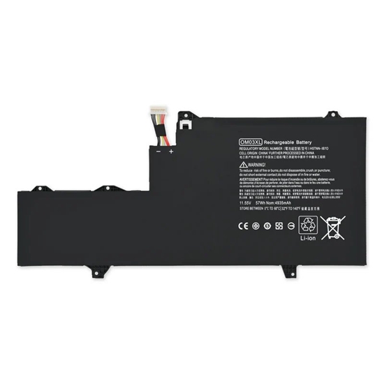 Picture of Replacement Battery for Laptop HP OM03XL / 4700mAh / 54Wh / 11.55V