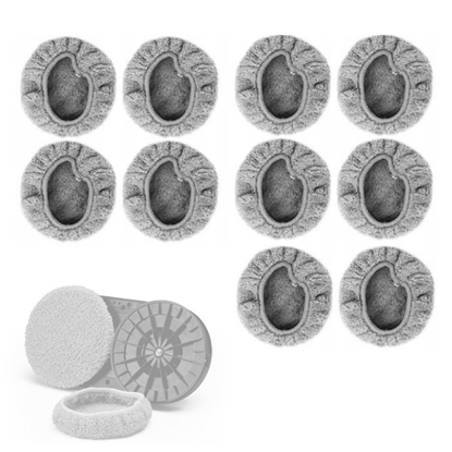 Picture of Riff rezerves apaļās mikrošķiedras lupatiņas logu tīrīšanas robotiem (10 gab.)