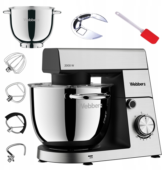 Picture of ROBOT KUCHENNY PLANETARNY WEBBER SM16 MIKSER 2000W MISA 5,2L WIELOFUNKCYJNY