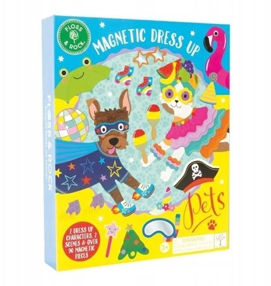 Picture of Rock Magnetyczny zestaw ubra Zwierzta domowe  szuniak i kotek, 90+ ubranek | Floss &