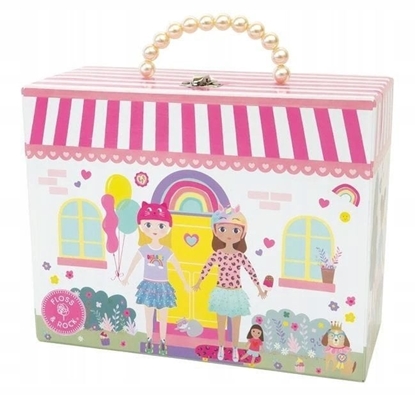 Picture of Rock Muzyczny zestaw herbaciany dla dzieci Najlepsze przyjacióki 9 dali  Floss & z grajcym czajnikiem w walizce