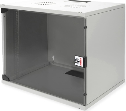 Attēls no Roline 19-inch wall-mounted housing Basic 9 U, 540x400 WxD kit grey
