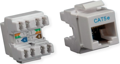 Attēls no Roline Cat.5e (Class D) Keystone Jack, RJ-45, UTP, light grey
