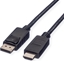 Изображение Roline DisplayPort Cable, DP - HDTV, M/M, black, 3 m