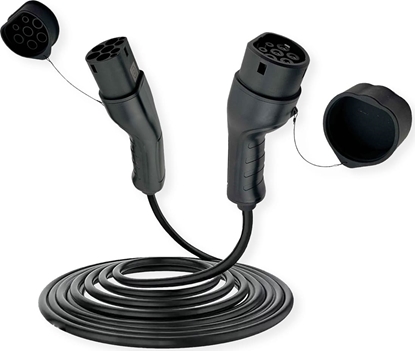 Attēls no Roline EV Charging Cable Assembly Type2, 3-Phase, 480VAC (3P+N+E), 16 A, 11 kW, 3 m