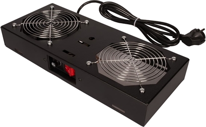 Attēls no Roline Fan unit with 1 fan, for 19" Wall Cabinet black