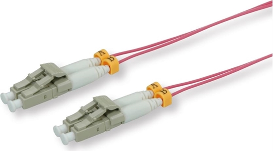 Picture of Roline FO SLIM Jumper Cable 50/125µm OM4, LSOH, LC/LC, OD 1.2mm, violet, 1 m