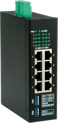 Изображение Roline Gigabit Ethernet Industrial Switch, 8x RJ45