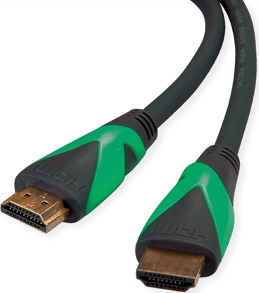 Picture of Roline Green ATC HDMI 8K (7680 x 4320) Ultra HD Cable + Ethernet, M/M, black, 1 m