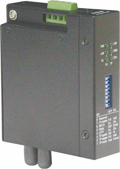 Picture of Roline Industrial Converter 10/100Base-T - Multimode Optical Fiber, ST