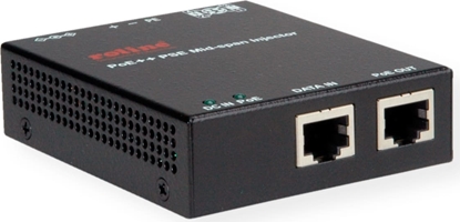 Picture of Roline Industrial Gigabit PoE++ Mid-Span Injector, 90W