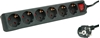 Изображение ROLINE Power Strip, 6-way, with Switch, black, 3 m