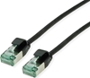Изображение Roline Recycled Material ROLINE RM U/FTP DataCenter Patch Cord Cat.6A (Class EA), slim, black, 1 m