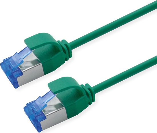 Изображение Roline S/FTP Patch Cord Cat.6A / Class EA, LSOH, Slim, PoE, green, 3 m
