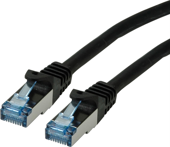 Изображение Roline S/FTP Patch Cord Cat.6A, Component Level, LSOH, black, 5 m