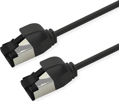 Изображение Roline U/FTP Patch Cord Cat. 8.1 (Class I), LSOH, SLIM, black, 0.3 m