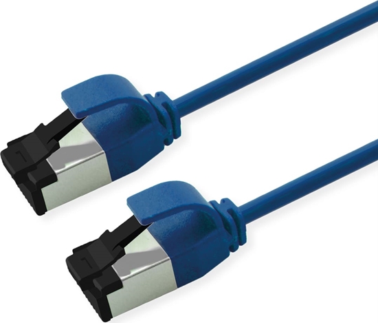Изображение Roline U/FTP Patch Cord Cat. 8.1 (Class I), LSOH, SLIM, blue, 2 m
