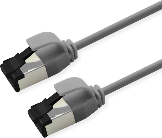 Изображение Roline U/FTP Patch Cord Cat. 8.1 (Class I), LSOH, SLIM, grey, 2 m