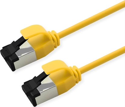 Изображение Roline U/FTP Patch Cord Cat. 8.1 (Class I), LSOH, SLIM, yellow, 0.5 m