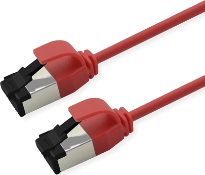 Изображение Roline U/FTP Patch Cord Cat. 8.1 (Class I), LSOH, SLIM, red, 1 m