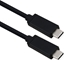Picture of Roline USB4 Gen 3 Cable, PD (Power Delivery) 20V5A, with Emark, C-C, M/M, 40 Gbit/s, black, 0.8 m