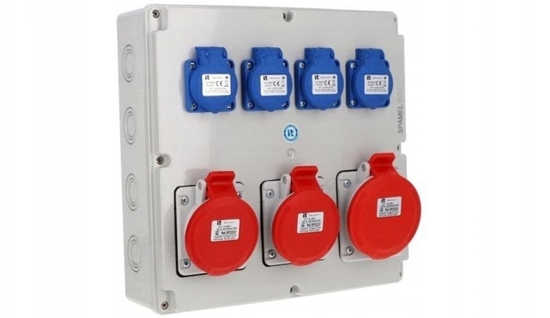 Picture of Rozdzielnica 5x32A 2x5x16A 4x3x16A INA=32A IP54 SB-007005-S0050-54
