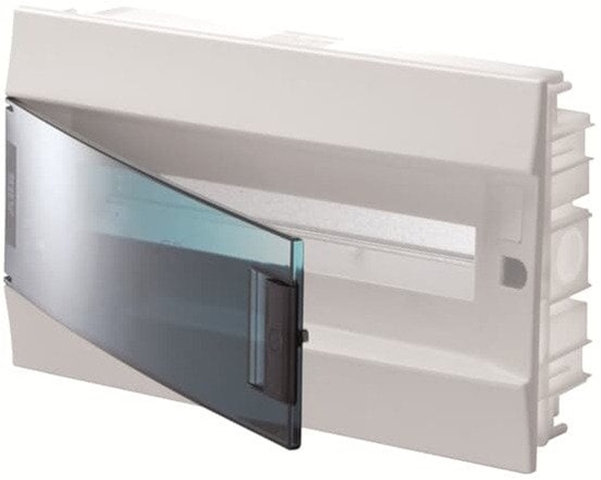 Picture of Rozdzielnica moduowa podtynkowa Mistral41F 1x18 18M IP41 125A II klasa drzwi transparentne N+PE rub. 41A18X12A 1SLM004101A1204