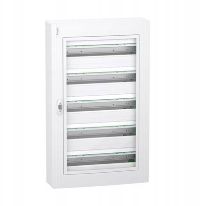 Изображение Rozdzielnica PrismaSeT XS 5x24 PSXS-5-24-NT-P natynkowa drzwi przezroczyste IP40 IK09 LVSXR524