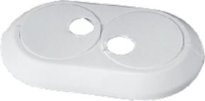 Picture of Rozetka maskujca podwójna biaa 28mm (DWZ)