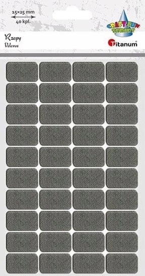 Picture of Rzepy samoprzylepne szare 15x25mm 40kpl