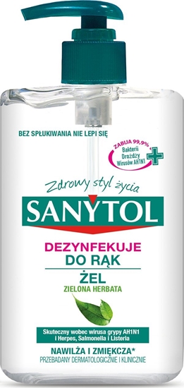 Изображение SANYTOL el do dezynfekcji rk SANYTOL Zielona herbata 250 ml