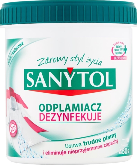 Изображение SANYTOL Odplamiacz w proszku do koloru i biaego 450 g