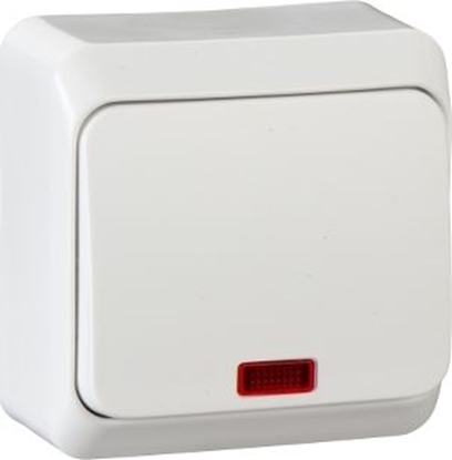 Attēls no Schneider Electric cznik natynkowy WNT-100PS 1-biegunowy podwietlany biay WDE001014