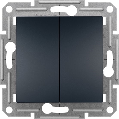 Picture of Schneider Electric cznik podwójny schodowy Asfora bez ramki antracyt (EPH0600171)