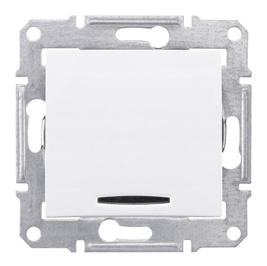 Picture of Schneider Electric cznik Sedna 1-biegunowy podwietlany biay SDN1400121
