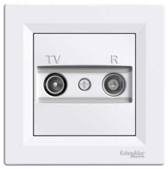 Picture of Schneider Electric Gniazdo antenowe RTV kocowe 1dB bez ramki biae - EPH3300721