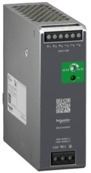 Picture of Schneider Electric SCHNEIDER ELECTRIC MODICON Zasilacz 100-240 V AC, 24V DC, 5A 1-fazowy OPTIMIZED Szeroko 40 mm Wysoko 124 mm