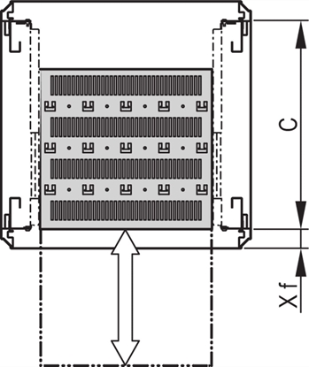 Изображение Schroff Varistar 19'' Shelf, Telescopic, 30 kg, RAL 7035, Shortened, 600W 700D