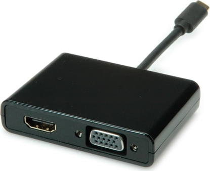 Picture of Secomp STANDARD Type C - HDMI/VGA Adapter, M/F, black, 0.1 m