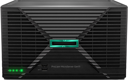 Picture of Serwer HPE ProLiant MicroServer Gen11 - Server - Ultra-Micro-Tower - 1-kierunkowy - 1 x Xeon 6325P / 3.5 GHz - RAM 32 GB - SATA - nie Hot-Swap - 8.9 cm (3.5") gniazdo - HDD 2 x 4 TB - 1GbE - brak systemu operacyjnego - Monitor: brak - Smart Choice