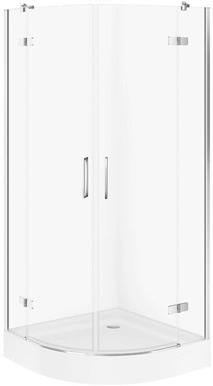 Изображение SET D04 KABINA CITY PÓOKRGA CHROM 90X90X195+BR TAKO 90X16 WIR