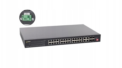 Picture of SFG128WP-BT PULSAR Switch PoE 6-portowy Gigabit Ethernet 2x SFP 4x PoE++