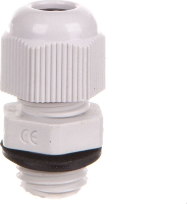 Attēls no Shumee Dawnica kablowa M12x1,5 IP68 poliamidowa jasnoszara EM4712M /25szt./