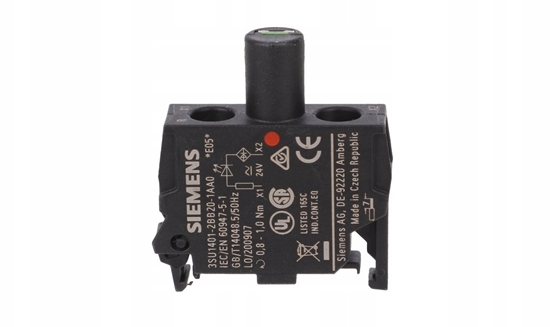 Picture of Siemens Oprawka blok LED bursztynowy/pomaraczowy 24V AC-DC monta czoowy przycze rubowe SIRIUS ACT 3SU1401-1BB00-1AA0