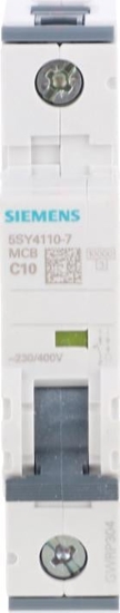 Picture of Siemens Wycznik nadprdowy 1P C 10A 10kA AC 5SY4110-7