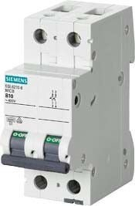 Attēls no Siemens Wycznik nadprdowy 2P B 6A 6kA AC (5SL6206-6)