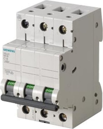 Attēls no Siemens Wycznik nadprdowy 3P B 6A 10kA AC 5SL4306-6