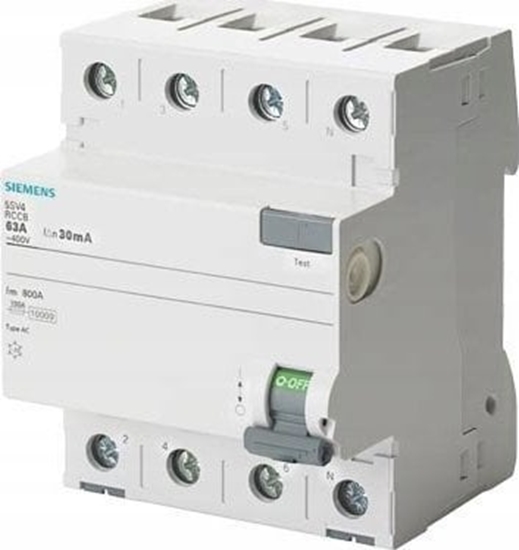 Picture of Siemens Wycznik rónicowoprdowy SENTRON Typ AC 63A 300mA 400V