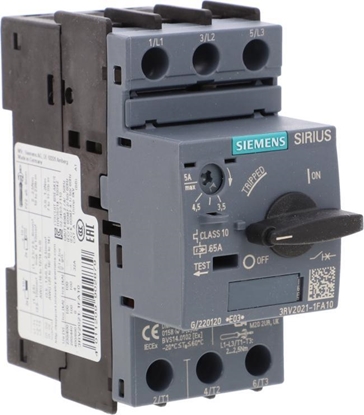 Attēls no Siemens WYCZNIK SILNIKOWY SZ S0 CLASS 10 3.5-5A 3RV2021-1FA10