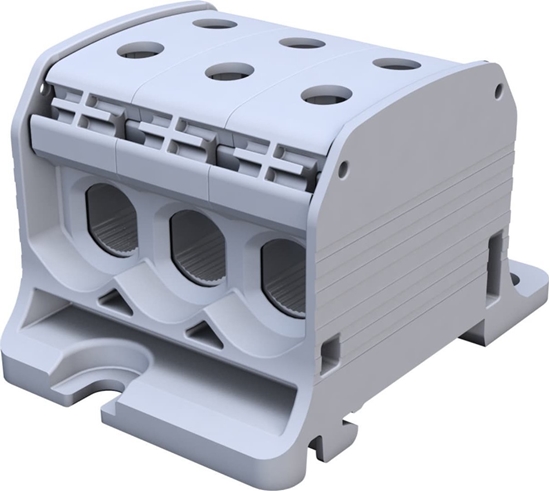 Изображение Simet Zczka szynowa gwintowa Al/Cu STB 50-3 (87360) SIMBLOCK szary 81003002